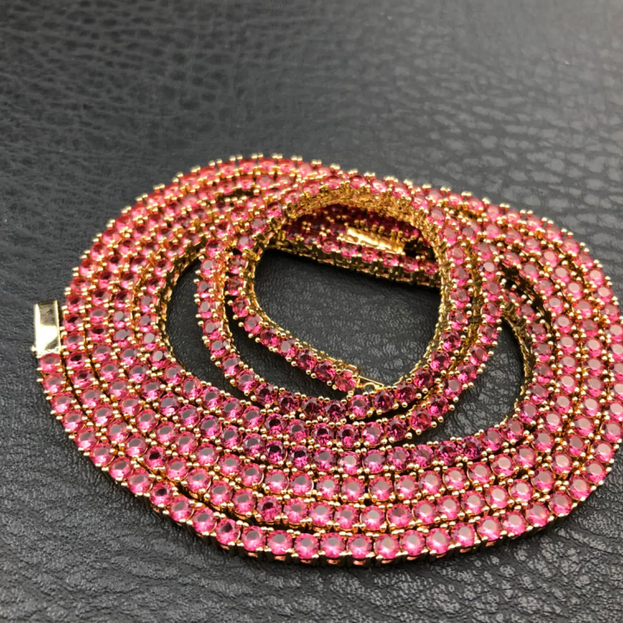 

Wholesale Hip hop fashion factory directly Iced Out 3mm Tennis Chain Necklace For Women Men Gift