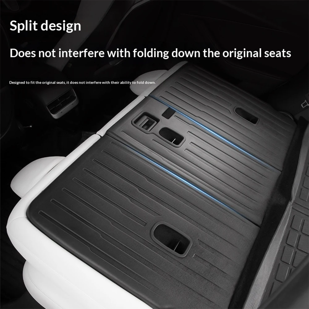 For Tesla Model 3 Highland Car TPE Backseat Trunk Pad Cover Anti-scratch Mat Cargo Liner Protection Pad Interior Accessories view 5