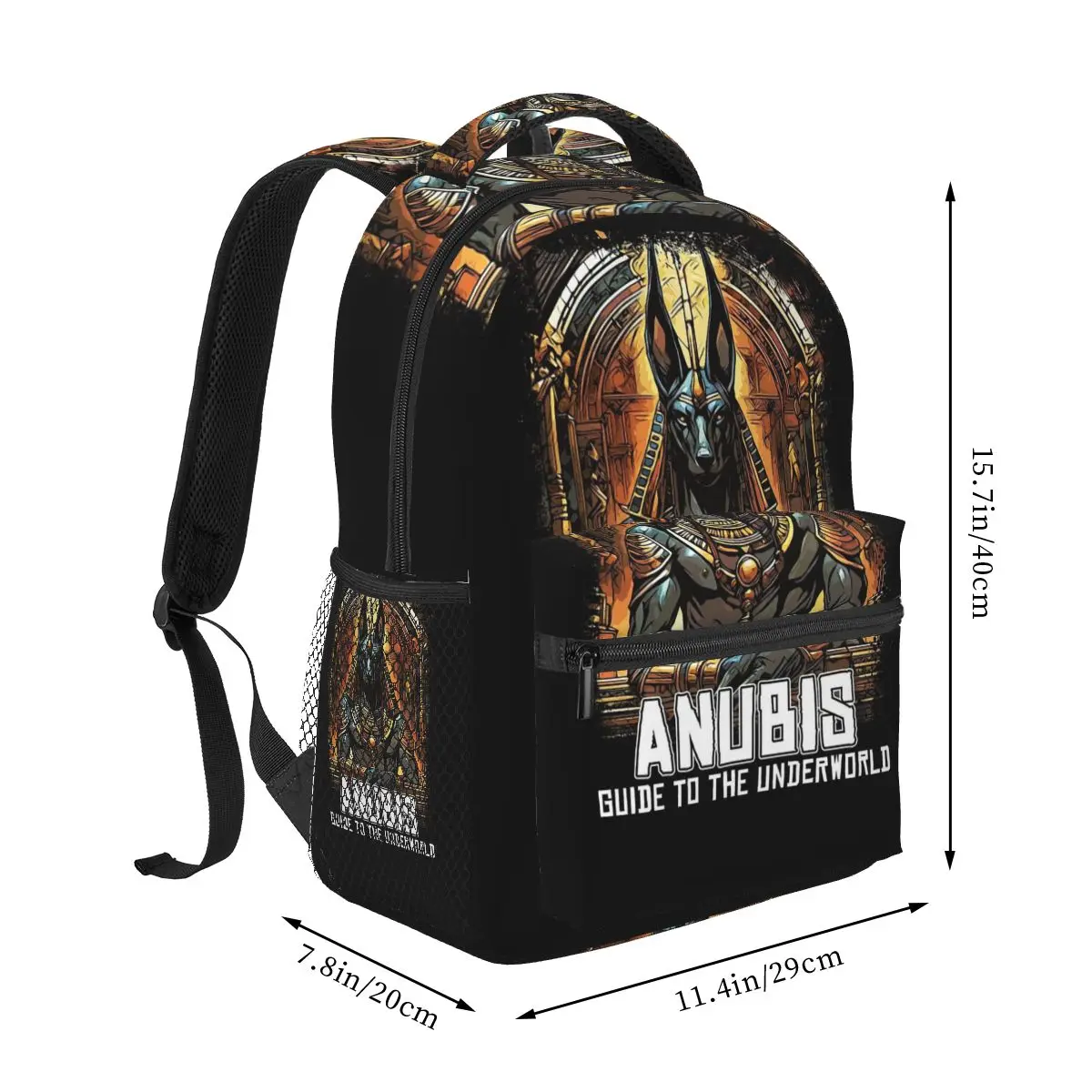 أنوبيس دليل الله المصري القديم إلى العالم السفلي حقائب الظهر بنين بنات حقيبة الكتب الطلاب الحقائب المدرسية حقيبة كتف للأطفال