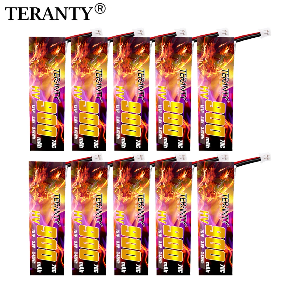 TREANTY 900mAh 1S 3.8V 70C/140C Lipo Battery TinyHawk Brushless Mini Travel Machine FPV High Rate Lithium Battery