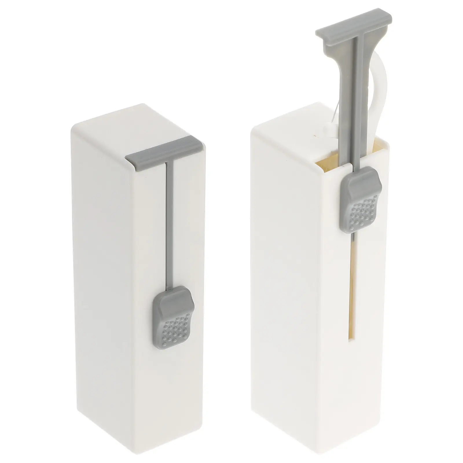 2Pcs Simple Floss Storage Box Portable Floss Pick Holder Holds Multiple Picks Eco Friendly Reusable Oral Hygiene