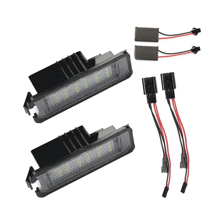 Car Led Light Accessories Dedicated License Plate Lights For Volkswagen Golf 4 Golf 5 Golf 6 Passat b8 Skoda Polo Beetle view 4