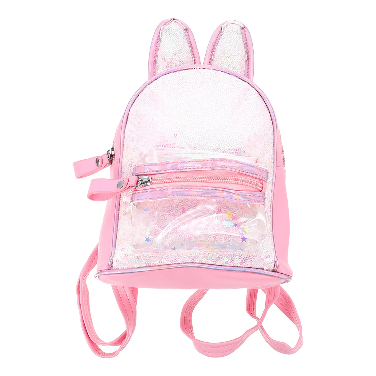 

Cartoon Rabbit Ear Backpack Toddler Schoolbag Portable Birthday Gift for Kids Boys Girls Travel Hiking Camping Lightweight PU