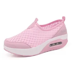 BeckyWalk Summer Mesh Women Shoes Platform Loafers Autumn Slip On Breathable Women Casual Flats zapatos mujer Size 35-42 WSH2925