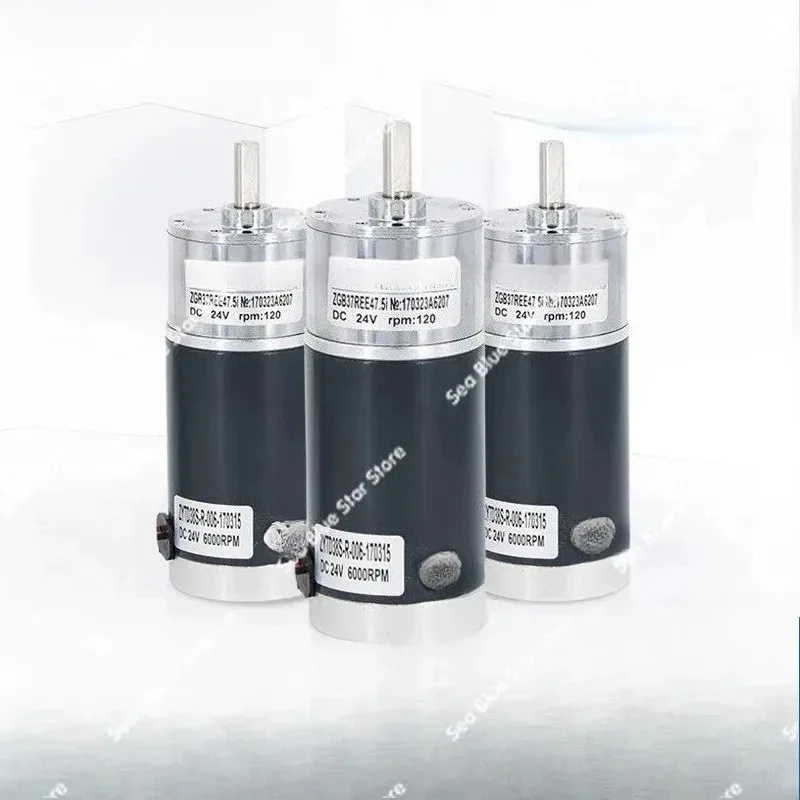 

Двигатель 12 В, 24 В, 37 мм, двигатель с замедлением постоянного тока, большой крутящий момент, может быть реверсивным регулированием скорости, низкий уровень шума