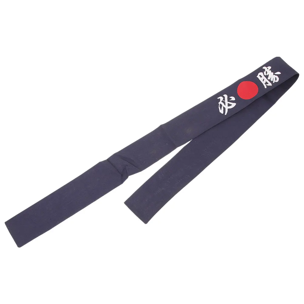 

Winning Headbands Japanese Style Breathable Karate Chef Accessory Blue Man Reusable Wide Headband Party Supplies