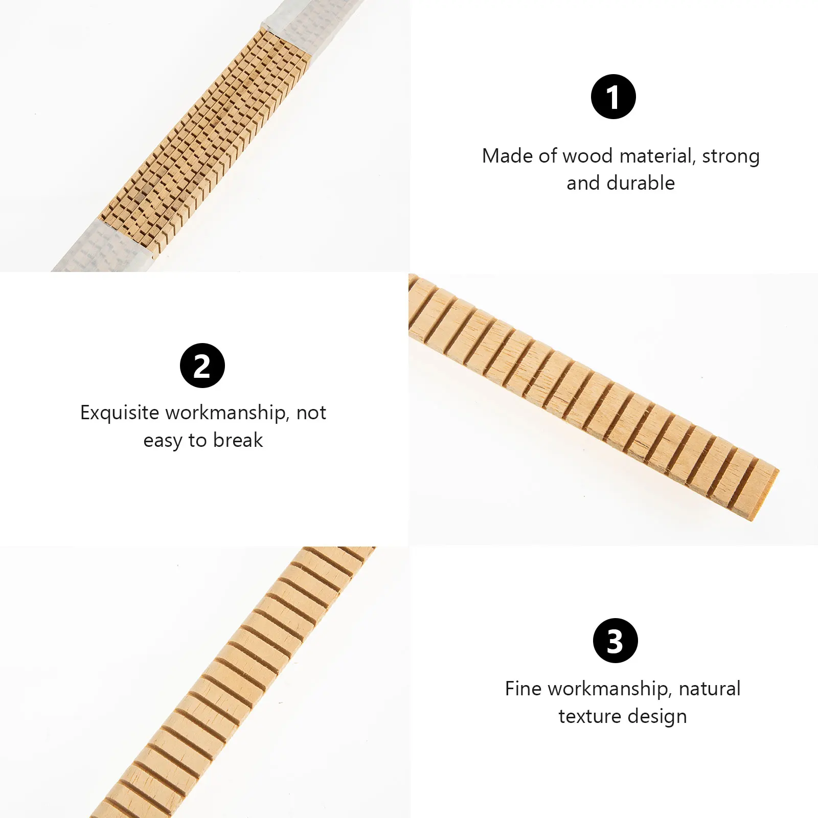 

8pcs Guitar Binding Purfling Strips Wooden Waterproof Decorative Replacement for Acoustic Classical Guitar Ukulele Accessories