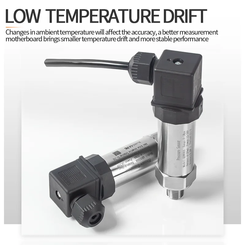 Pressure Transmitter -1bar 0.5bar 25bar 60bar 100bar Pressure Gauge Transducer Gas Oil Liquid Pressure Sensor 4-20mA G1/4 G1/2