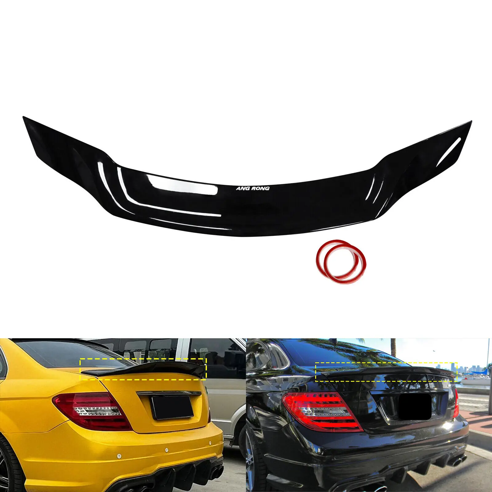 Heckspoiler im Ducktail-Stil für Mercedes C-Klasse W204 Limousine 2008–14