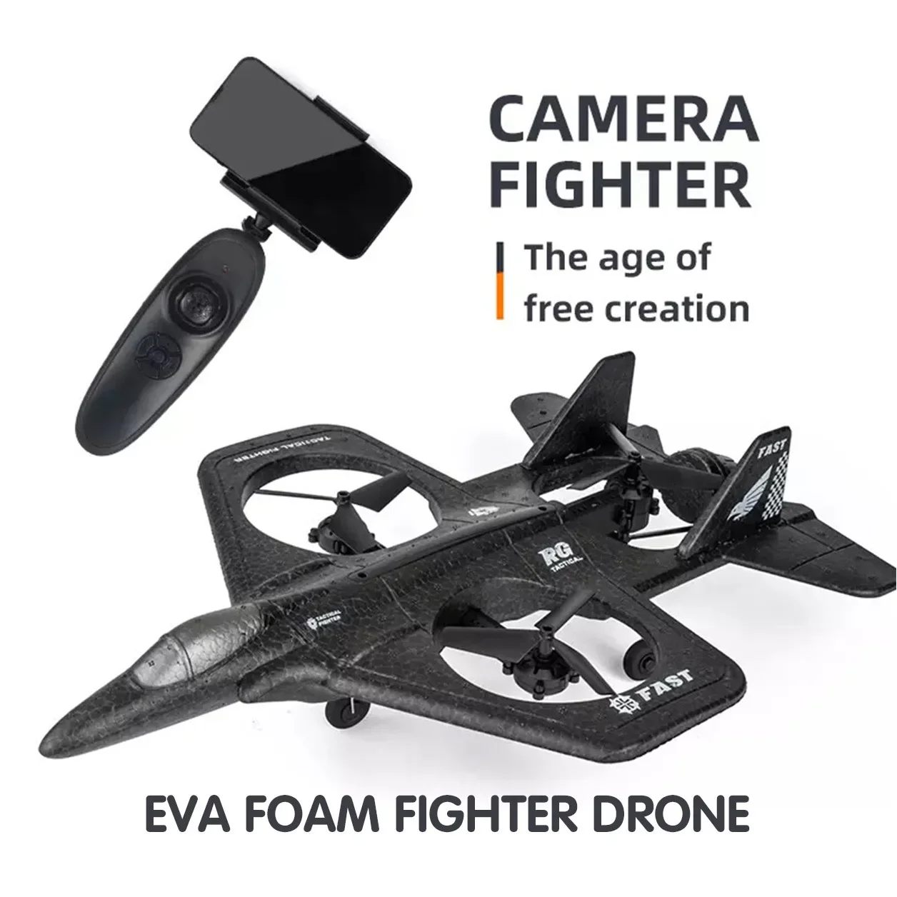 

RC Planes FPV WIFI Camera EVA Stunt Drone Real Time Transmission Rolling Glider Aerial Combat Aircraft Toys for Kids Airplane