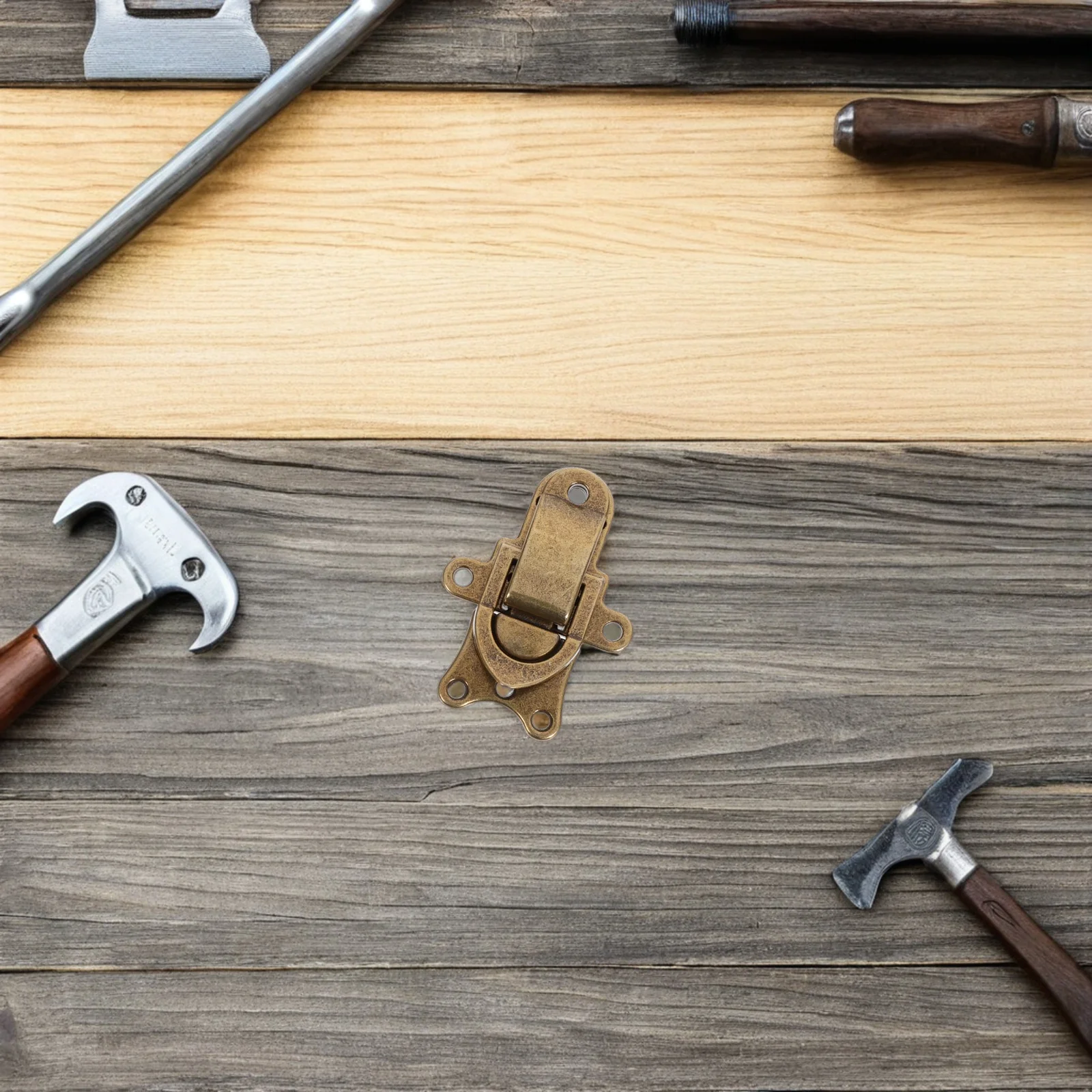 

2Pcs Retro Style Metal Box Latch Toggle Hasp Latch for Wooden Case Jewelry Box Toolbox Steamer Trunk Replacement Buckle