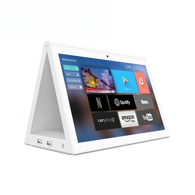 

10,1-дюймовый двусторонний экран, цифровое меню, Android 8,1 Rk3288, рекламный планшет для кассового счетчика
