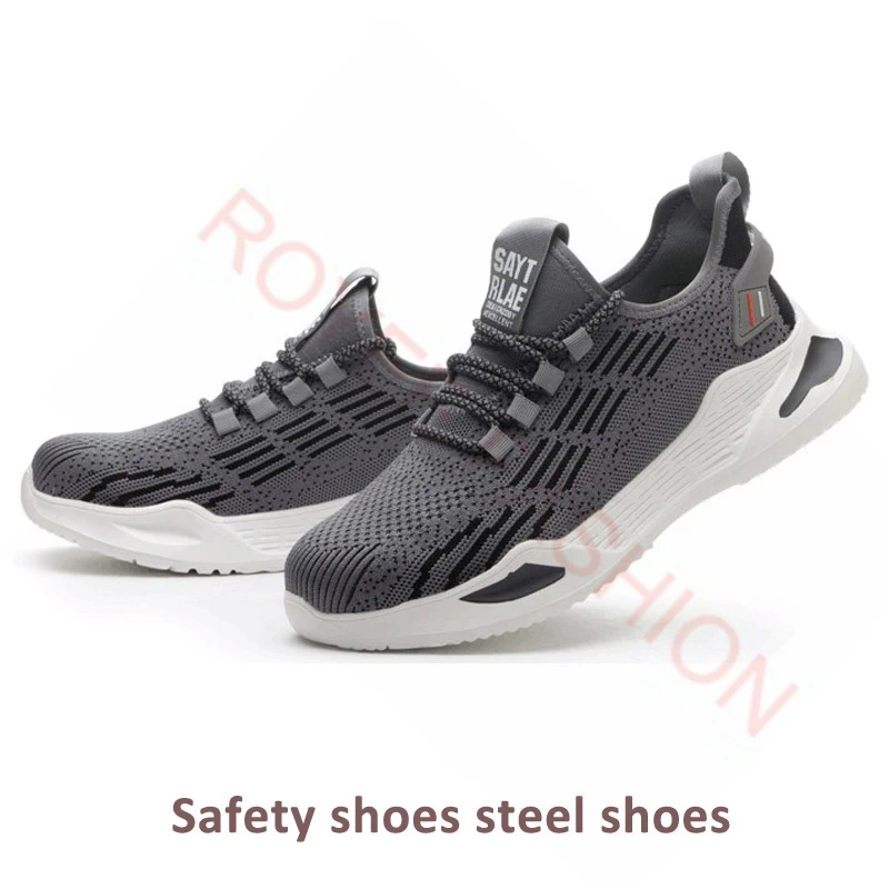 2023 Work Shoes Work Boots Work Safety Boots Safety Steel toe Shoes Men Anti-smash anti-puncture Pink Shoes Safety Shoes for men