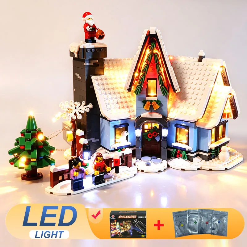 

Комплект светодиодных ламп для LEGO 10293 «Посещение Санты», игрушки-светильники, рождественский подарок для детей (не включает строительные блоки, кирпичики, наборы, модели)