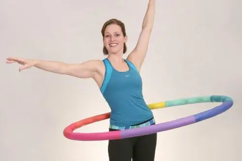 Picture 3: Weighted Hula Hoop, ACU Hoop 3L - 3.3 lb Large, Weight Loss Fitness Workout Sports Hoop with ridges. (Rainbow Colors)