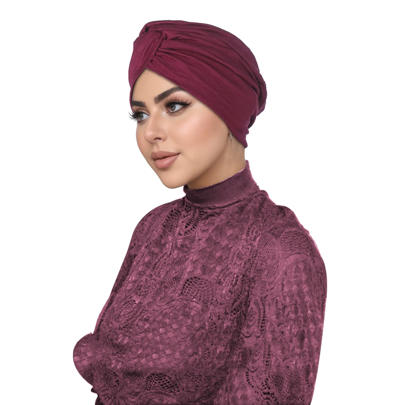 

Muslim Women Hijab Hat Jersey Bonnet Modal Cotton Turban Twist Headscarf Chemo Cap Headwrap Beanies Hair Loss Hat Turbante Mujer