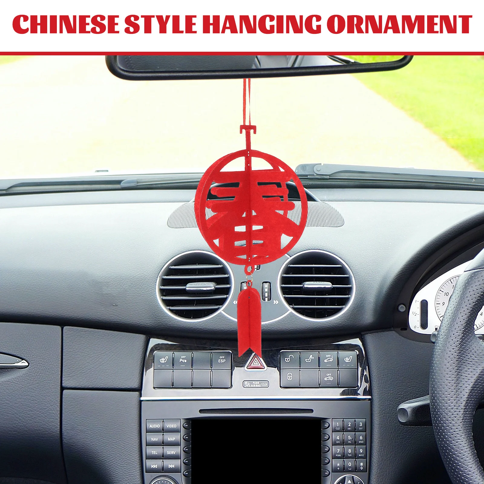 

6Pcs Spring Character Pendant Chinese New Year Hanging Decor Festive Wall Door Tree Ornament for Home Party Office Decoration