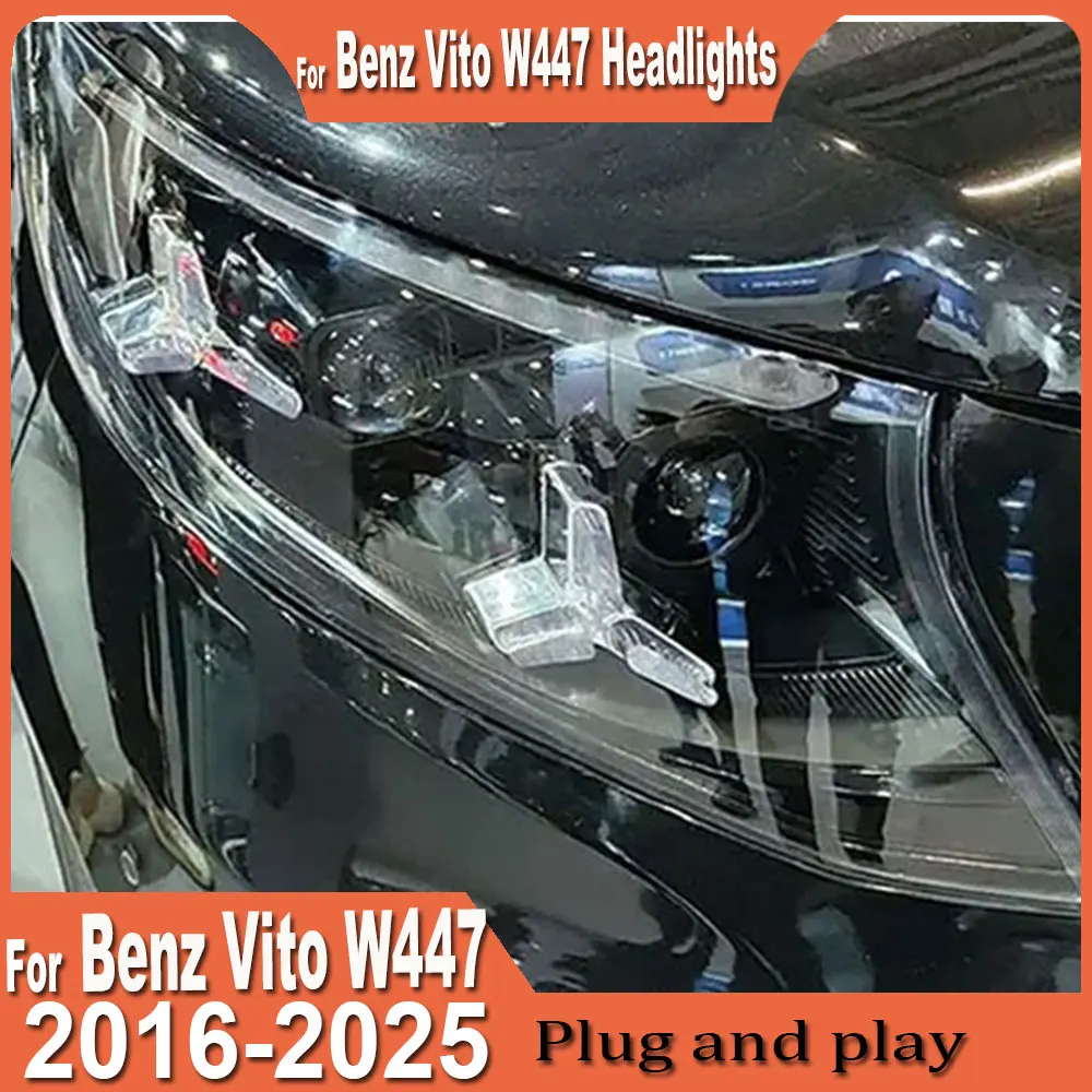 

Фары для Mercedes-Benz Vito W447 Metris V-Class 2016-2025: Новая модель, улучшенный дизайн, эффект запуска, высокое качество