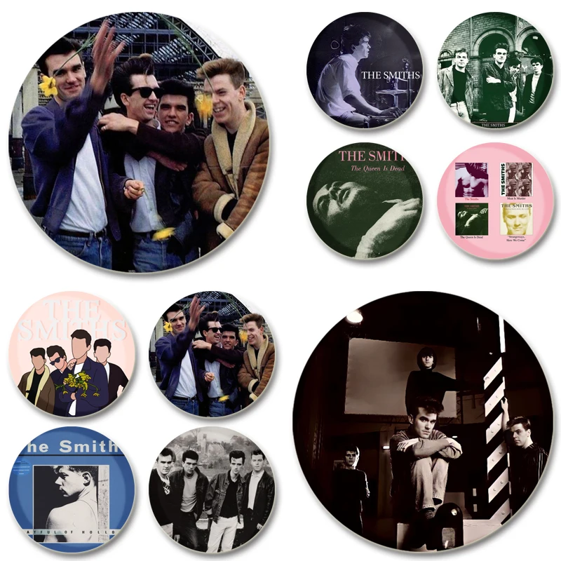 32/44/58mm The Smiths Popularity Band Badge Classic Album Creative Brooches Exquisite Enamel Pins for Backpack Accessories Gifts