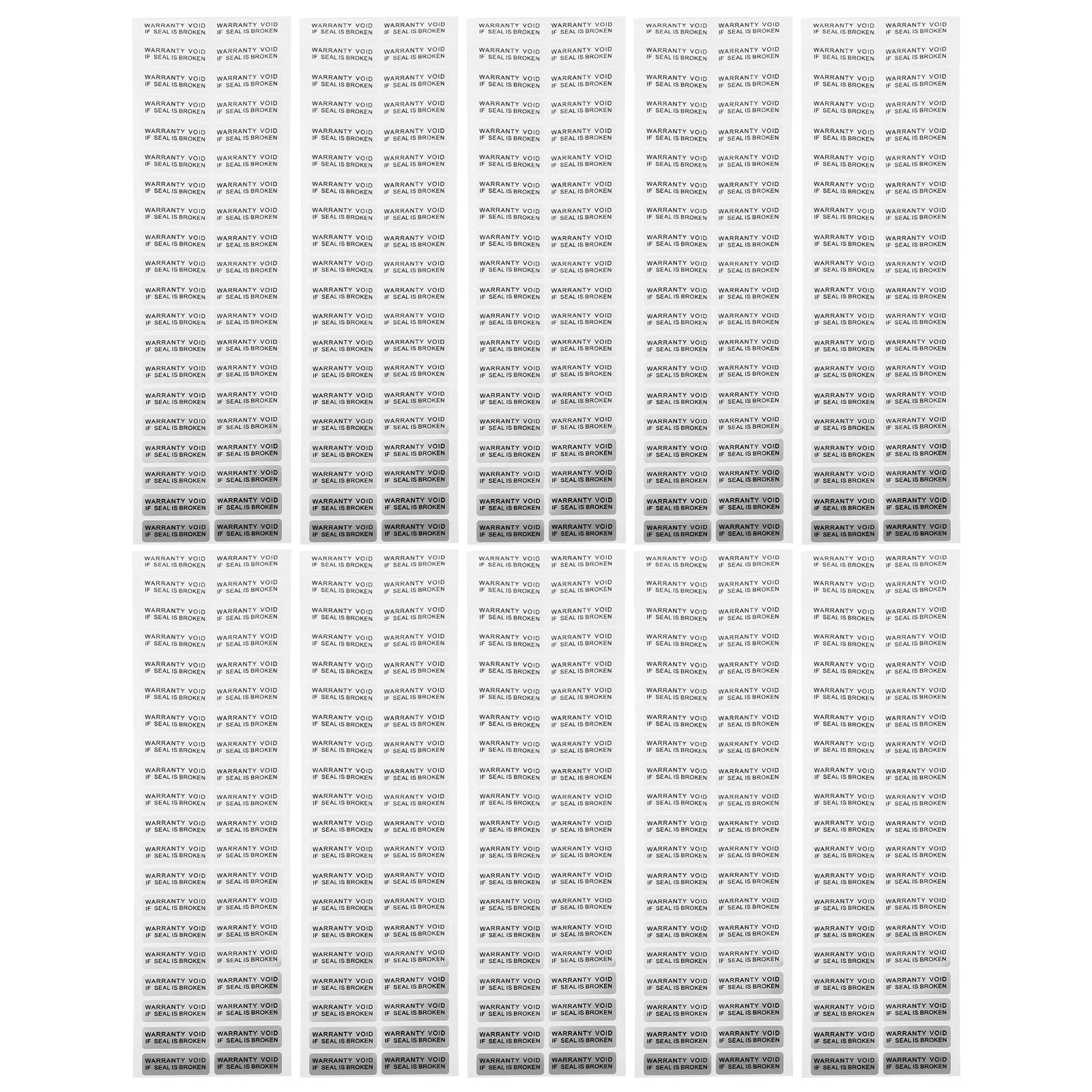 400개입 보이드 라벨 스티커 접착식 보안 경고 씰 파손 방지 스티커 포장용 보이드 스티커