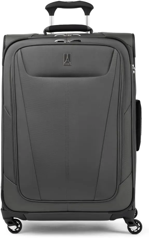 

Travelpro Maxlite 5 Softside Expandable Checked Luggage with 4 Spinner Wheels, Lightweight Suitcase, Men and Women, Shadow Grey,