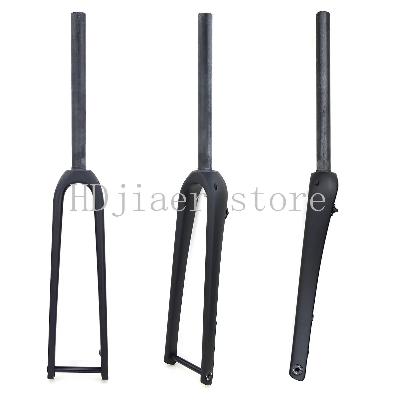 

New All Carbon Fiber Road Car Gravel Gravel Fork Straight Tube Taper Tube Axle Full Carbon Disc Brake Front Fork