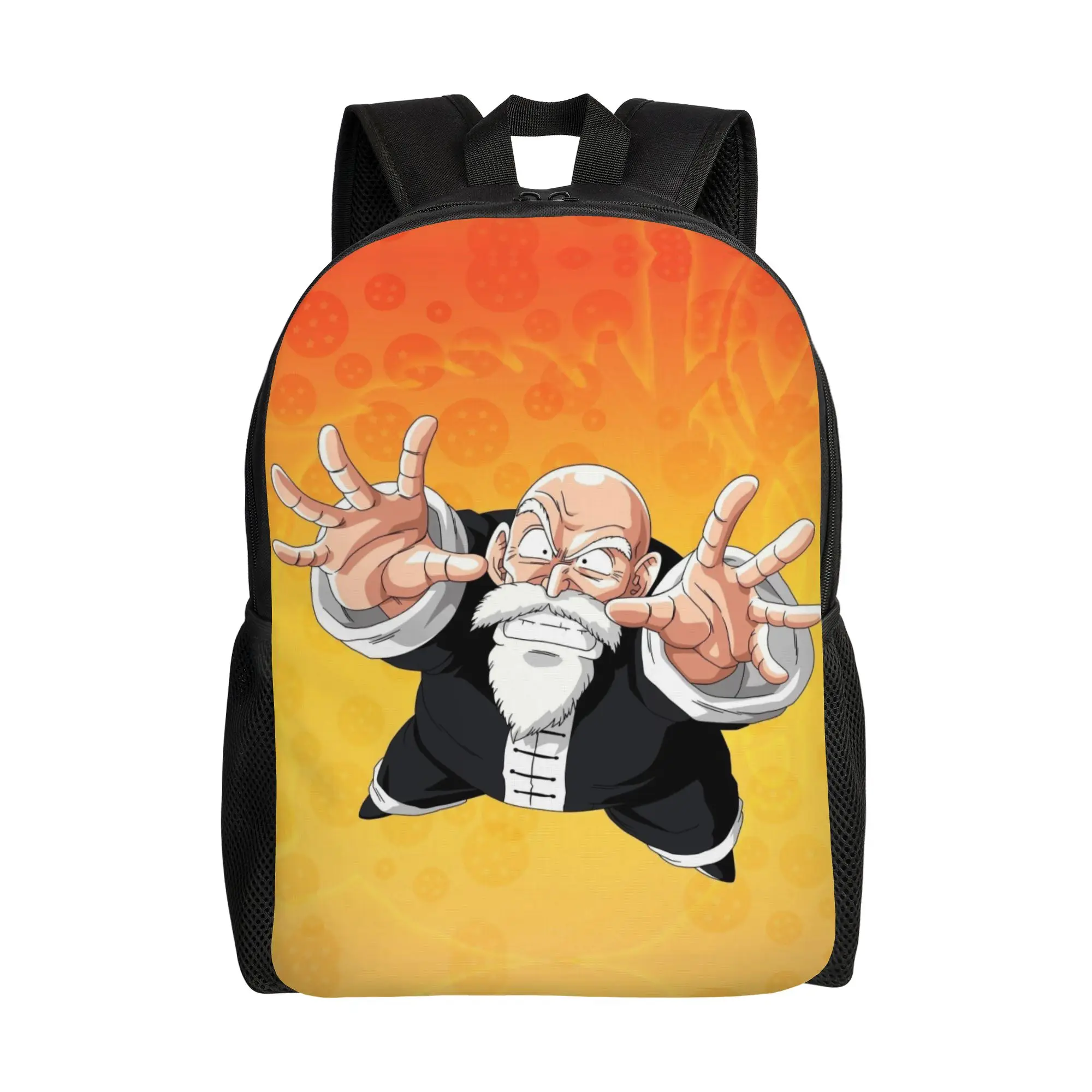 

Custom D-Dragon B-Ball Masters Roshis Backpacks for Men Women Water Resistant College School Vintage Print Bag Printing Bookbags