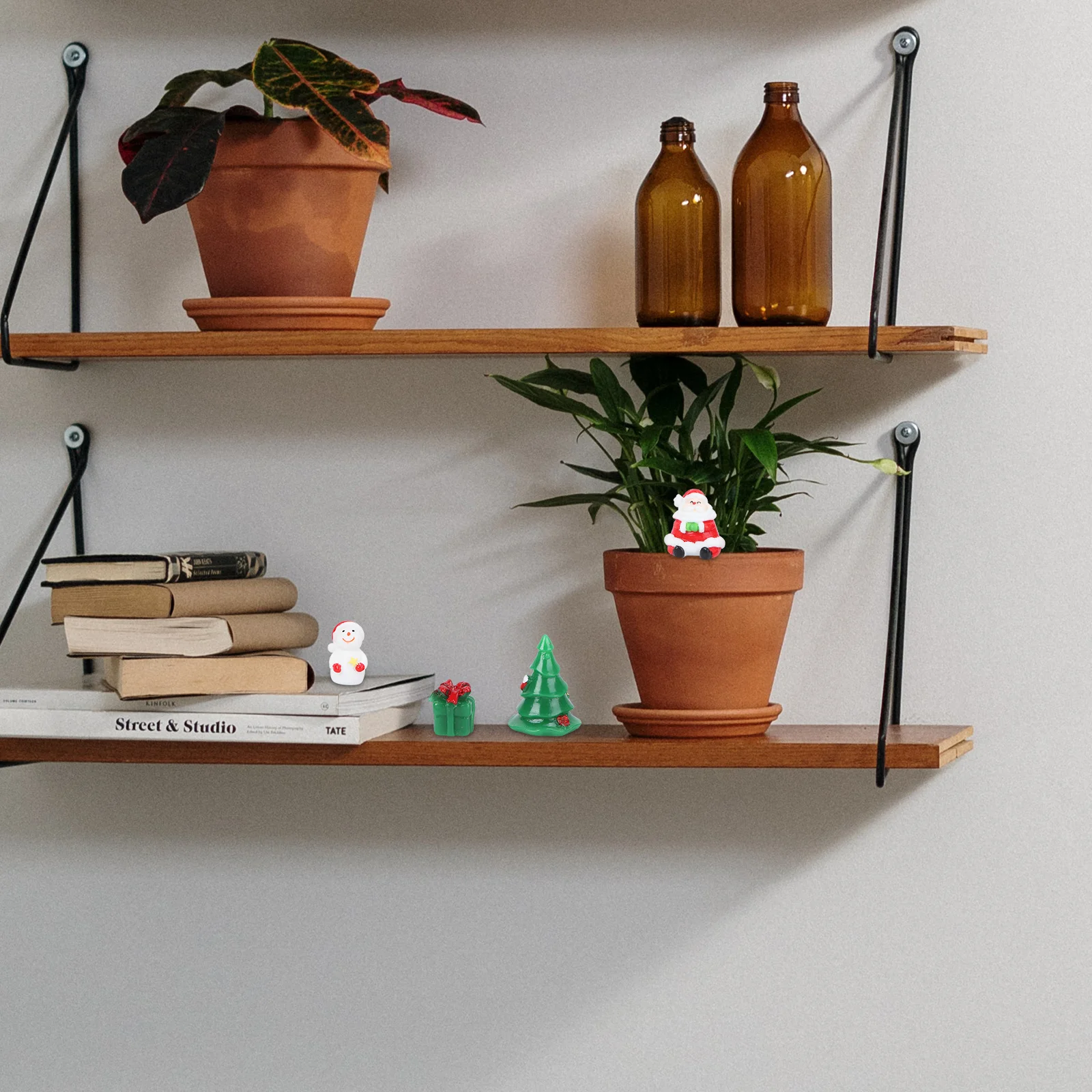 

23 pcs Snowman Train Christmas Resin Ornament Set For Miniature Garden Decor Gifts Fairy Landscape Accessories Party