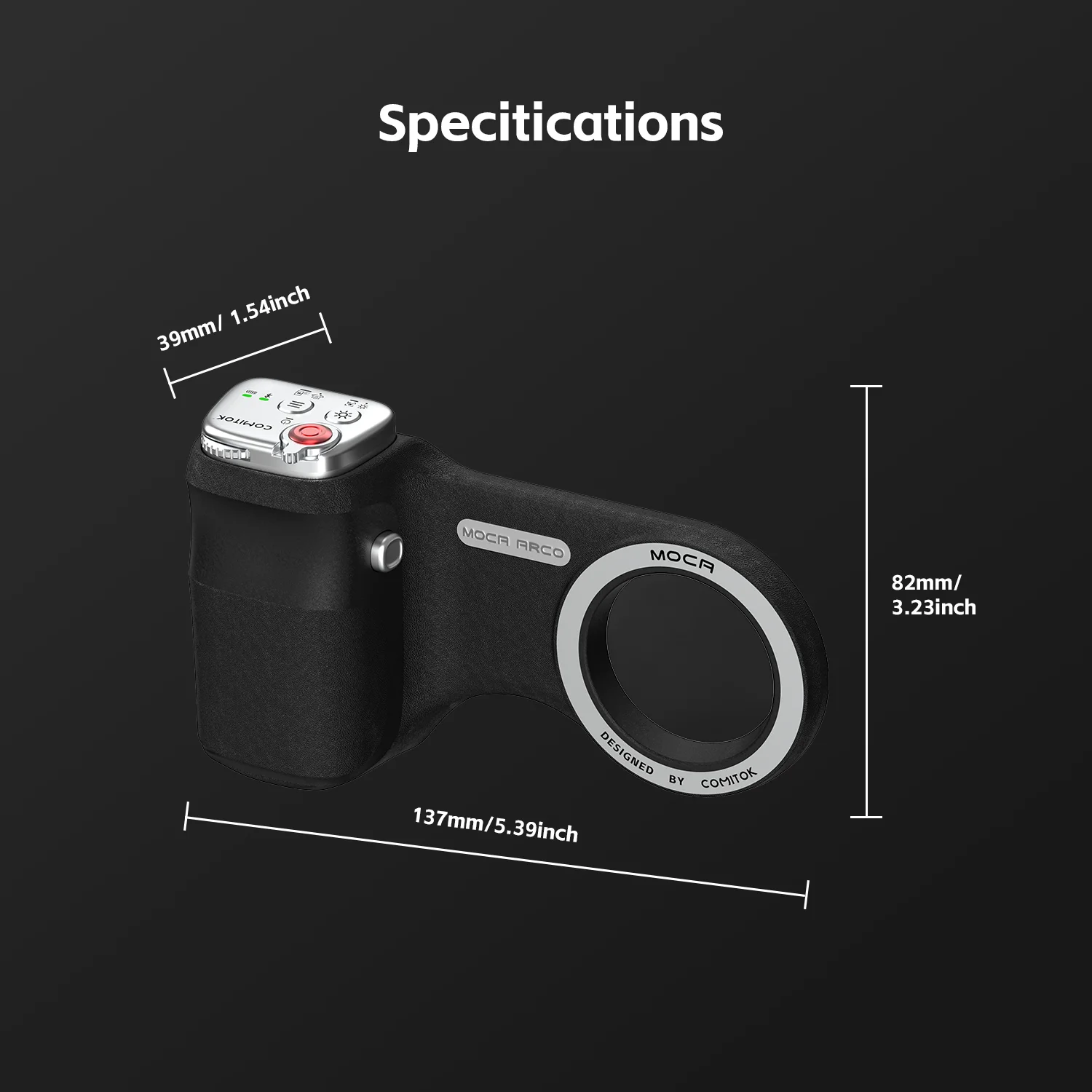 Magnetic Camera Grip For Iphone - Detachable Bluetooth Remote_voghion.com