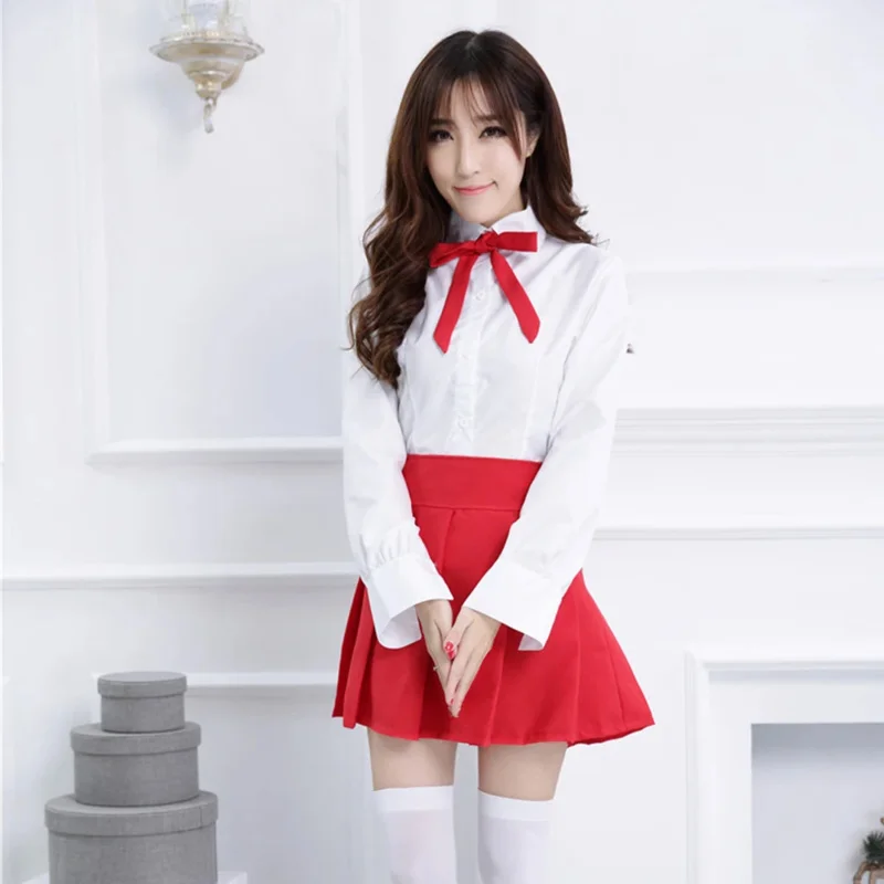 أنيمي هيموتو! أومارو تشان تأثيري عباءة شعر مستعار UMARU DOMA زي حلو جميل أبيض طالب زي جودة عالية تنورة قصيرة #2