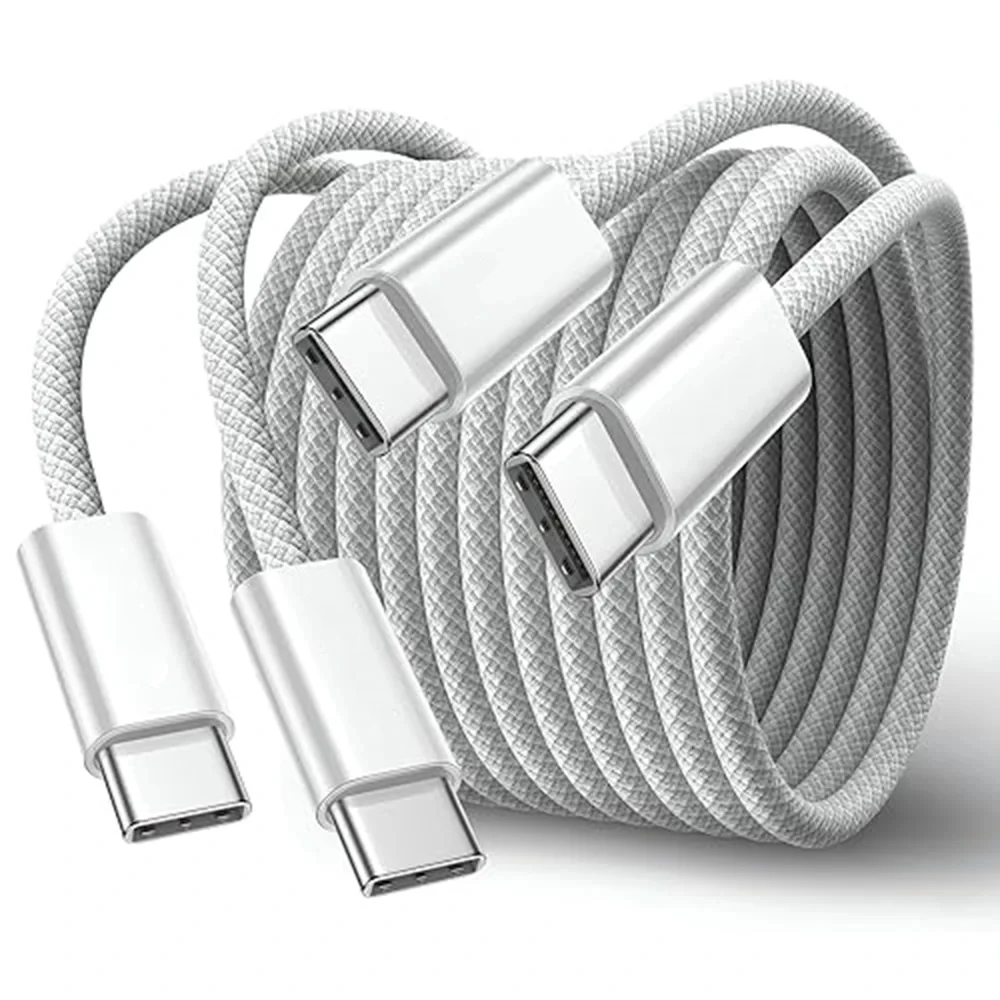 2 sztuki 60W kabel USB C do typu C dla iPhone 15 Plus 15 Pro Max Samsung Xiaomi OPPO Realme USB-C szybkie ładowanie kabla PD z pudełkiem