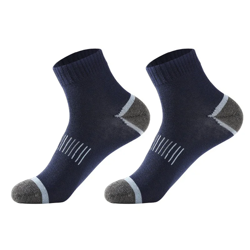 20 Paar Herren-Baumwollsocken-Set in großen Größen 38-45 – Lässige, atmungsaktive Sport- und Wintersocken in Schwarz – Bequeme, hochwertige gepolsterte Crew-Socken – Detail 15
