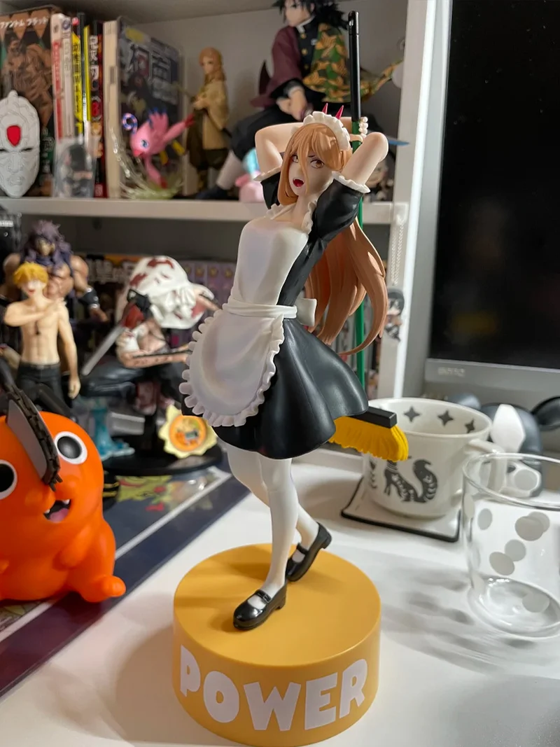 

В наличии Оригинальная ограниченная серия Gigo Hereditail Chainsaw Man Power Maid Series Фигурки Модель игрушки Аниме Мощность 27 см Модель игрушки