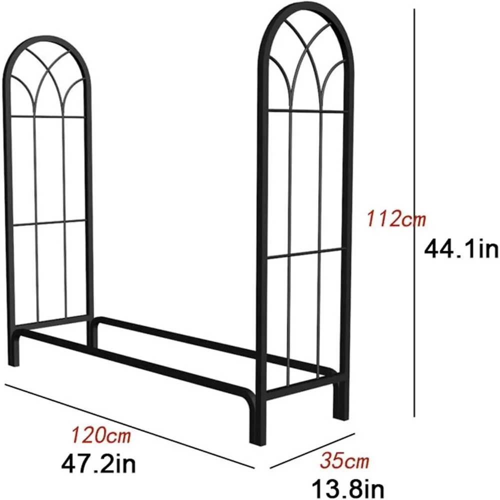 Firewood Indoor Rack Large Fireplace Tool Indoor Outdoor Firewood Rack Storage Rack