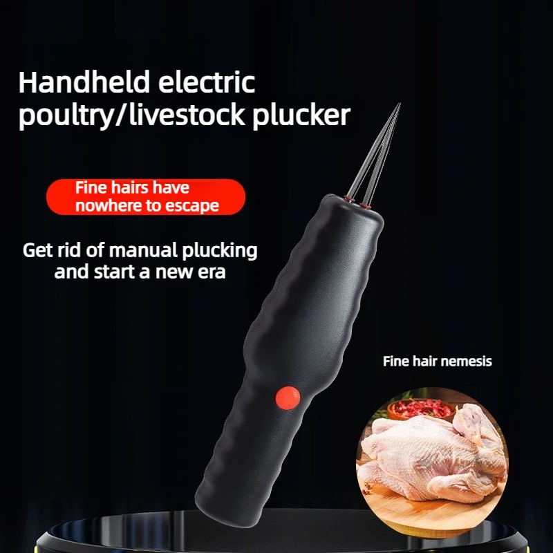 Dispositivo de depilación eléctrico para aves de corral, pollo, codorniz, pato, ganso, máquina de depilación portátil de energía de litio