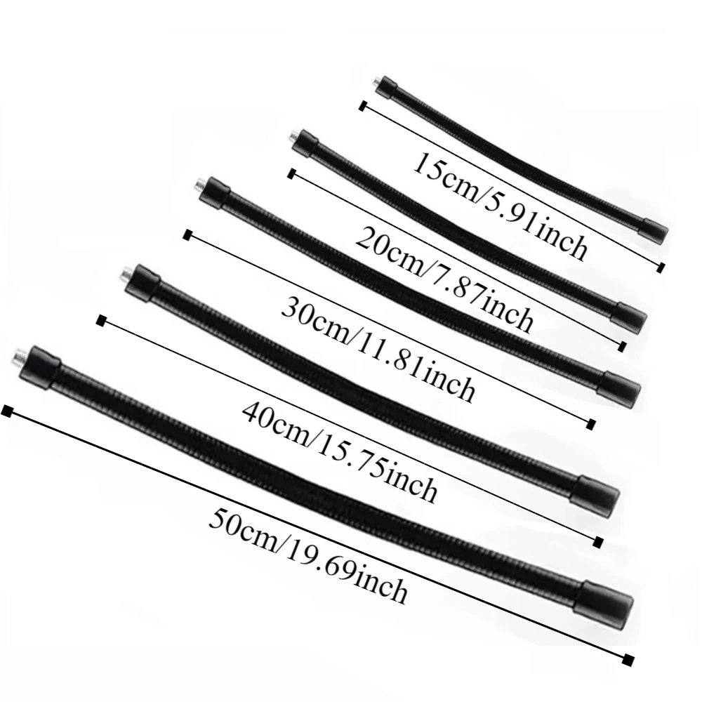 Alloy Camera Mount Flexible Tube Extended Bending Phone Holder Extension Rod 1/4