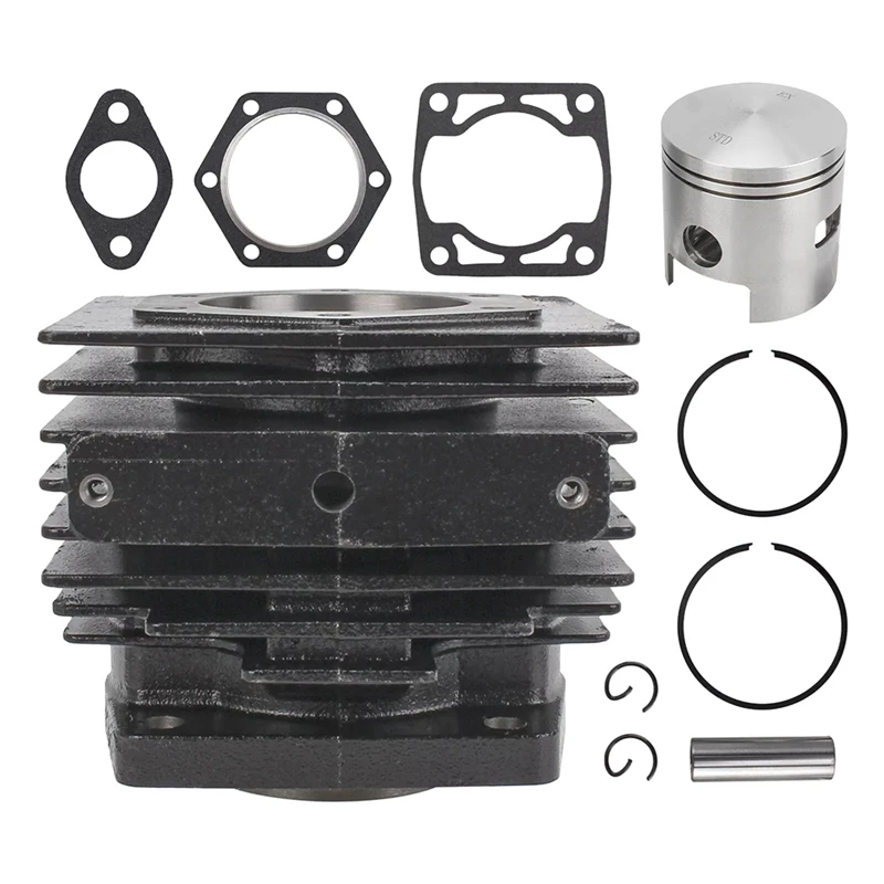 For EZGO Golf Cart Models 1976-1988 2 Cycle 2PG Top End Rebuild Cylinder & Piston Rebuild Kit 14532-G1,14555G1,24505G1