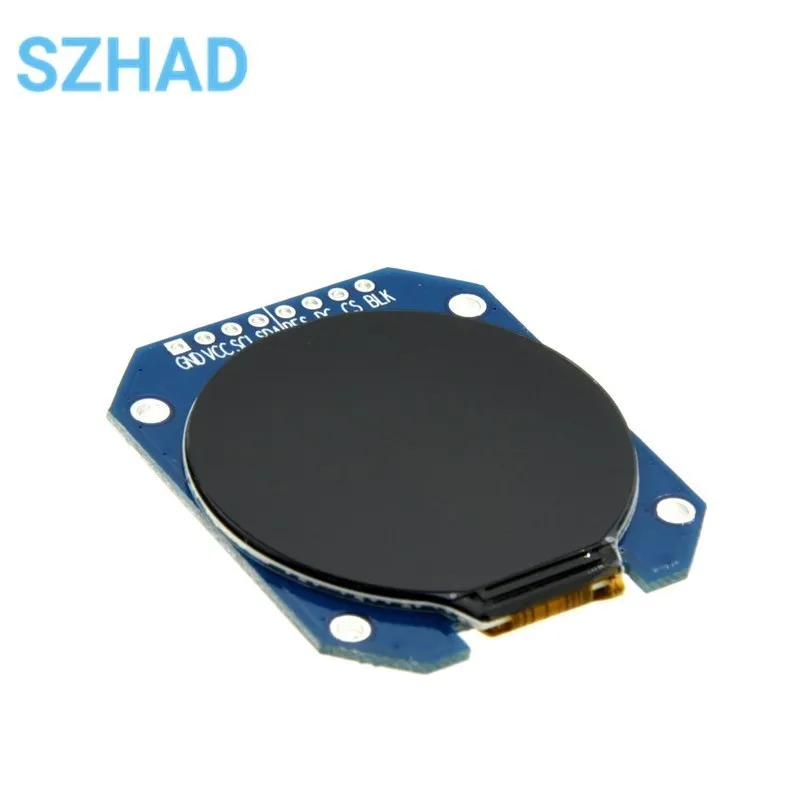 1.28 inch TFT LCD Display Module DC 3.3V Round RGB IPS HD 240x240 Resolution GC9A01 Driver 4 Wire SPI Interface Adapter Board