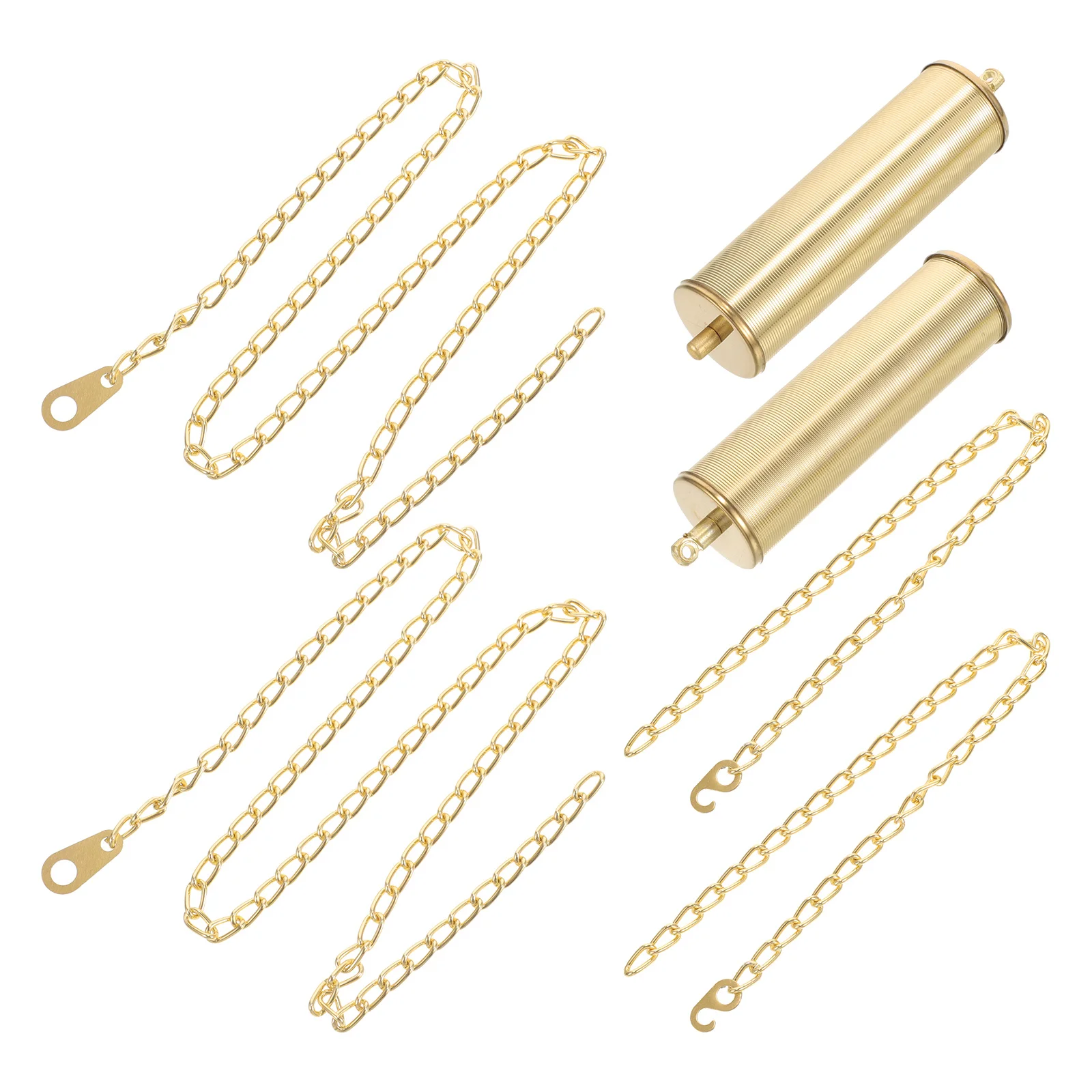 

1Set Floor Clock Weight with Iron Chain Replacement Part for Wall Clock Decor Supply Office Home Stylish Decoration Piece