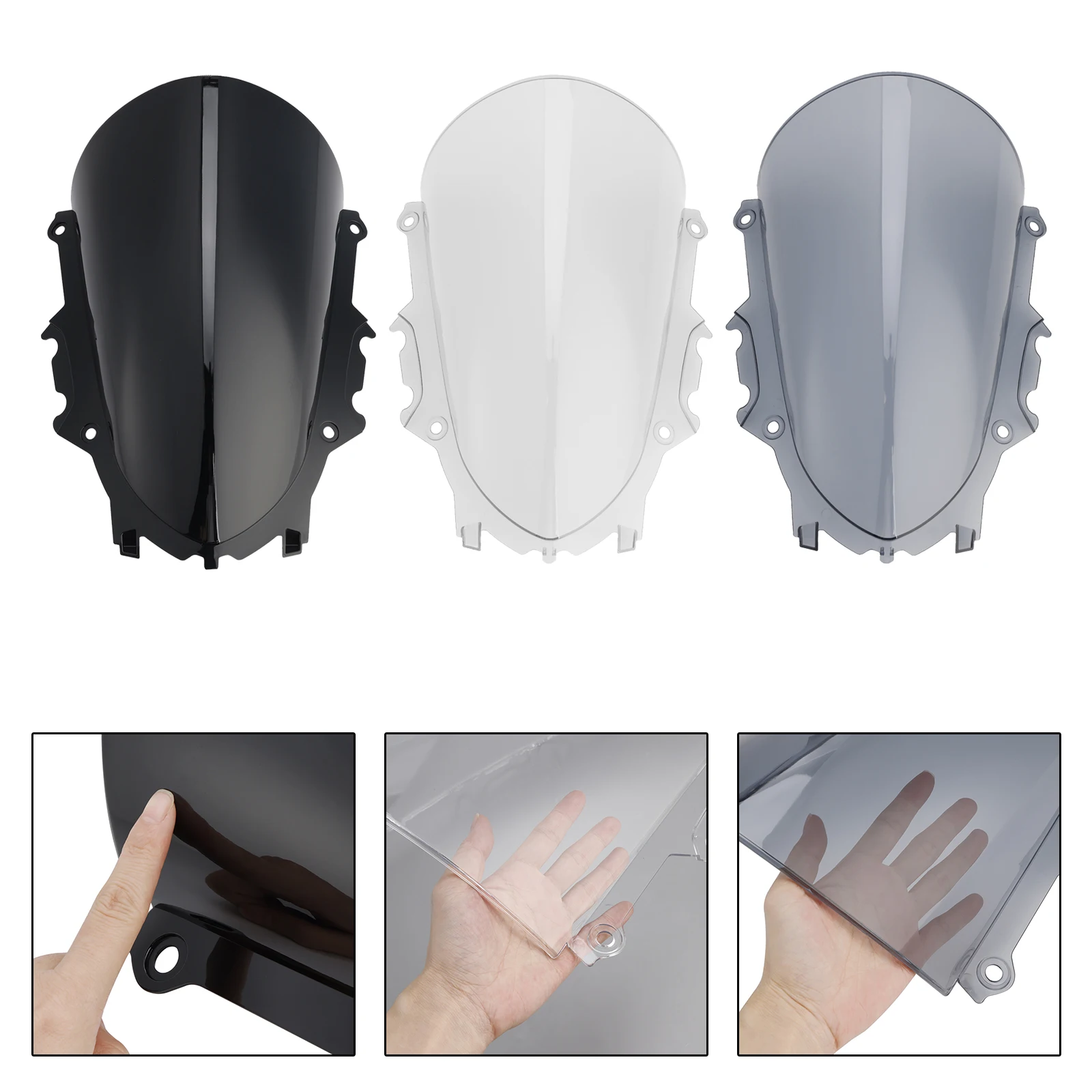 

Лобовое стекло Topteng подходит для YAMAHA YZF-R3 YZF-R25 2019 2020 2021 2022 2023 2024 2025