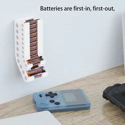 Battery Storage Organizer Combo Battery Organizer Storage Holder Small Battery Keeper Wall Holder Battery Dispenser Holder