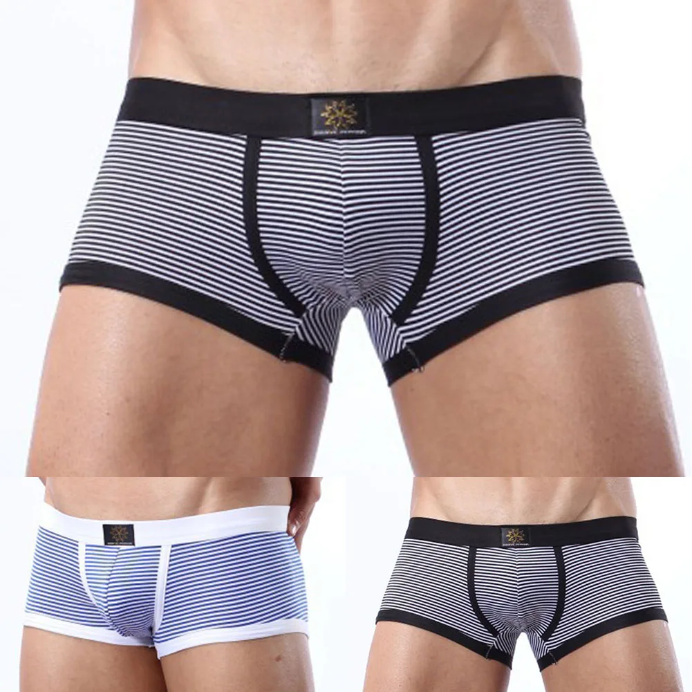 Comfortable Lounge Breathable Boxers Pouch Style Underpants Comfortable Male Briefs 95 Cotton Fabric Brand New Condition