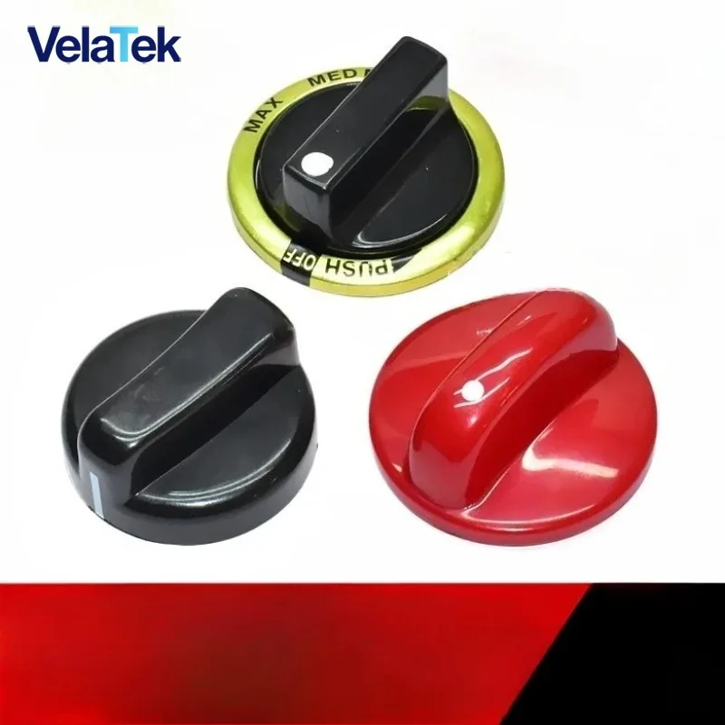 2PCS Universal Plastic Handle Gas Stove Replacement Control Switch Knob Range Oven Knob For Cooking Stove Repair Accessories