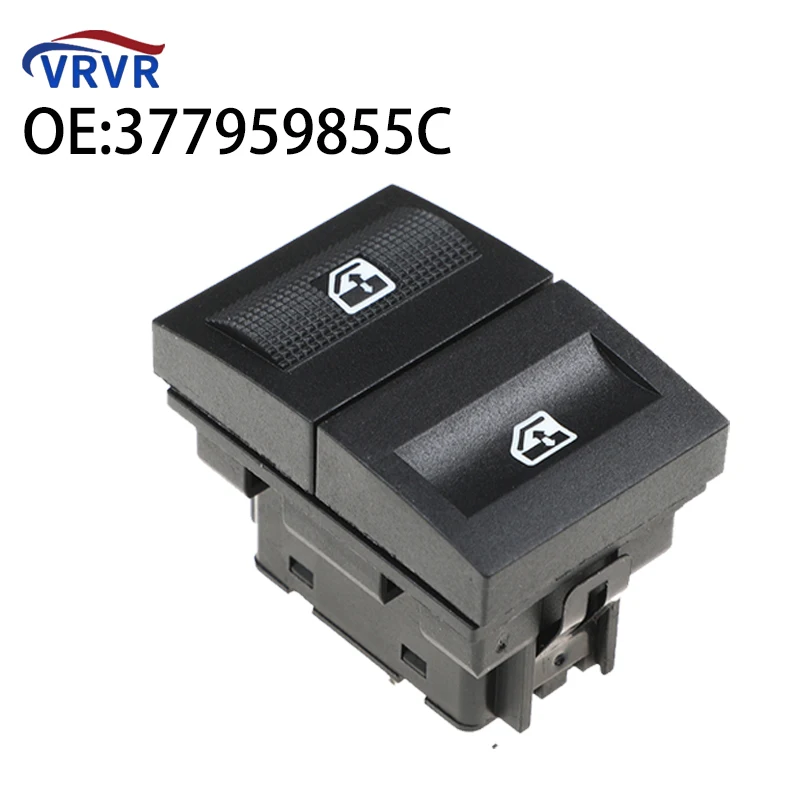 VRVR-Interruptor único para janela elétrica, 377959855C, apto para VW, Parati, Gol Saveiro, 2004-2010, 377959855D