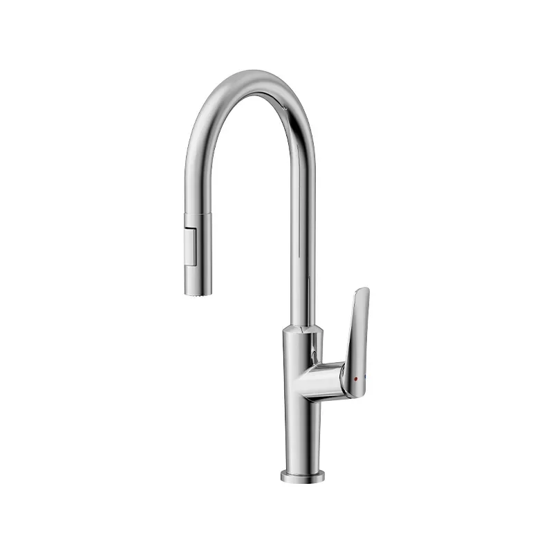 

Kitchen hot and cold, pull faucet, vegetable basin, electroplating, bathroom, all copper, sink