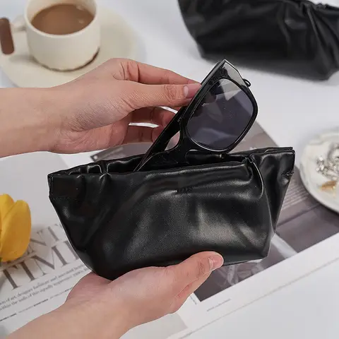 패션 소프트 안경 가방 포장 상자, 선글라스 파우치 지갑 지갑, 안경 화장품 동전 가방, 여성 소녀용 안경 케이스