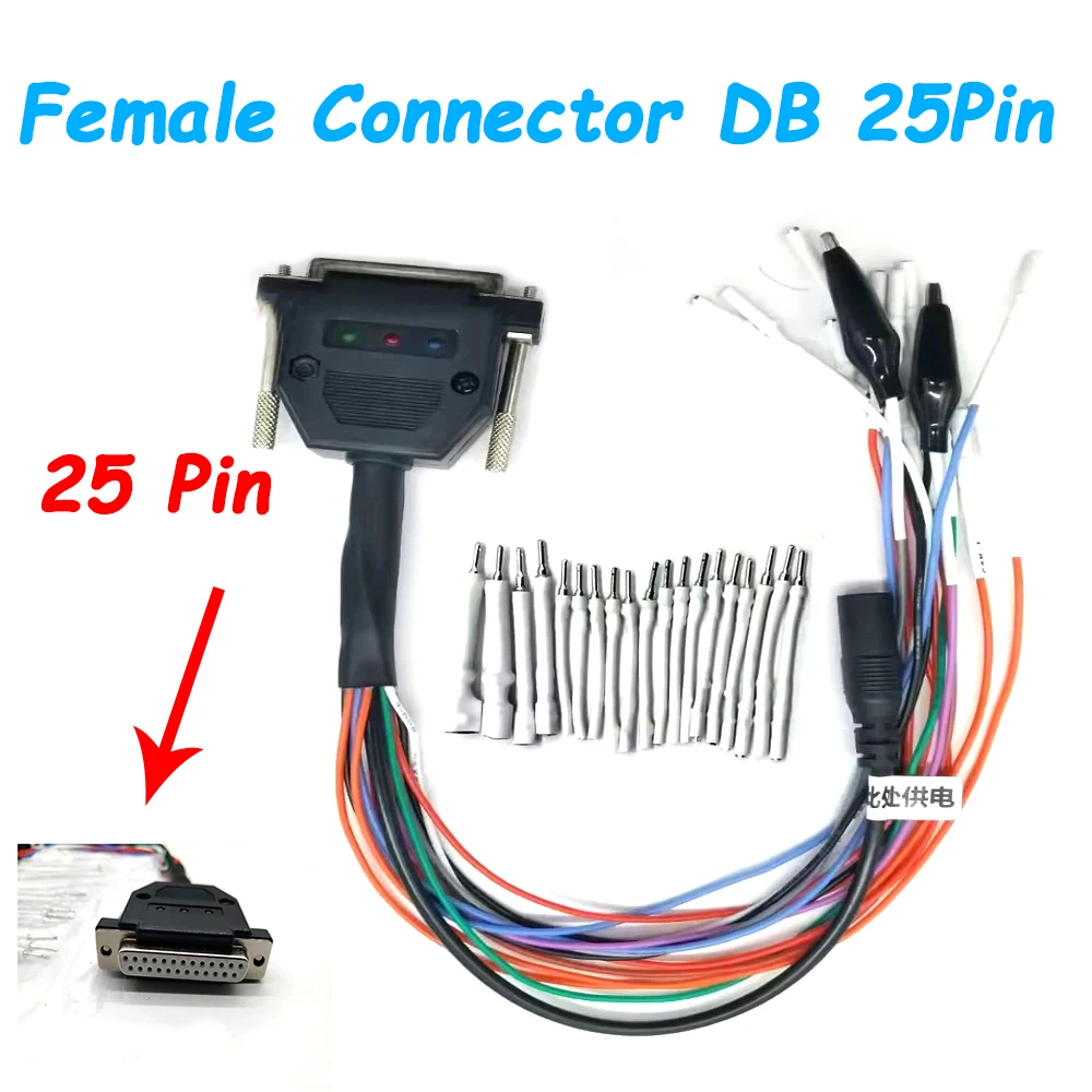 for SM2 Pro II Universal j2534 OBD2 Cable DB 25pin Eobd Scanner Tool Working On Kt flash Dongle DIY Ecu Programming Tools