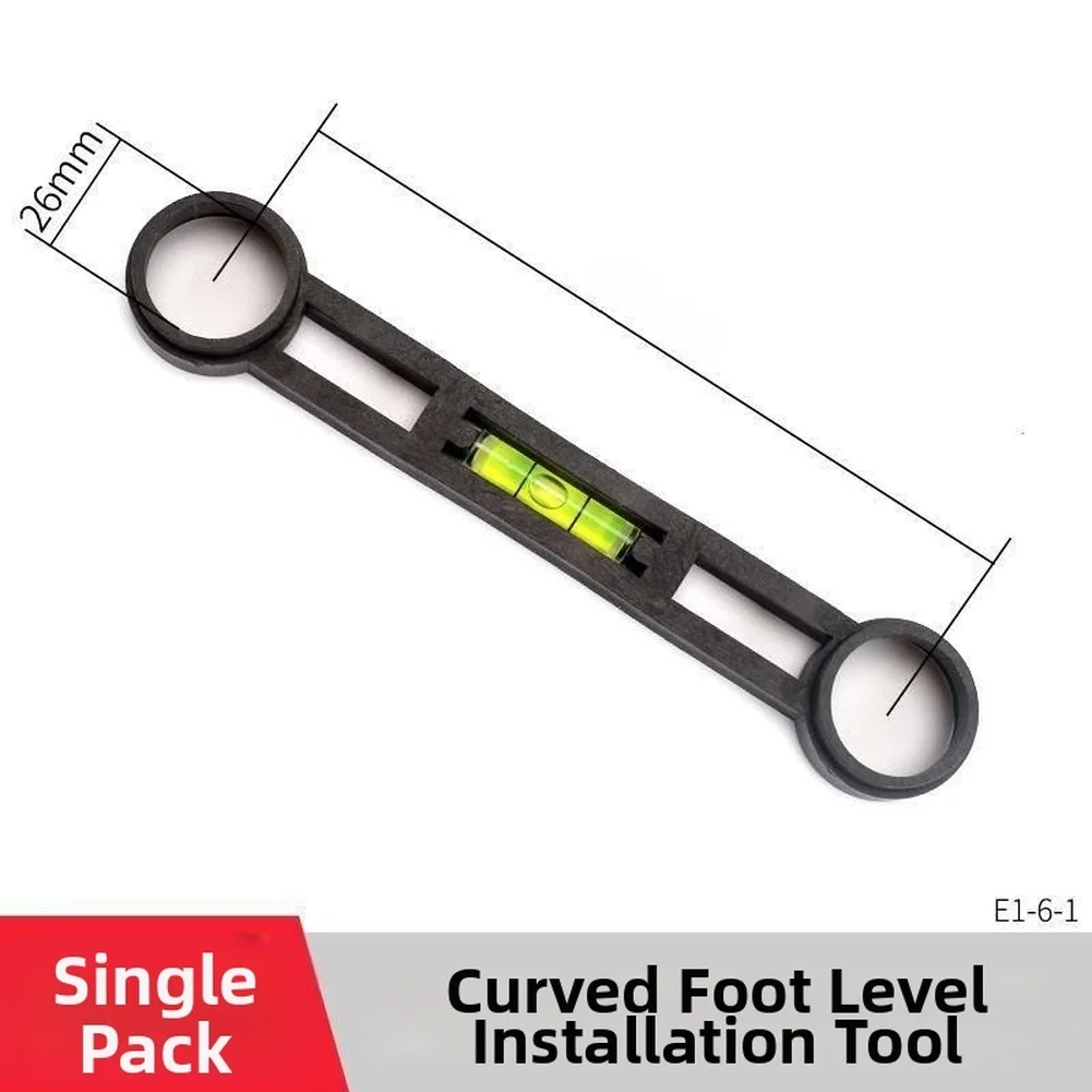 ABS Shower Faucet Leveling Tool with Built-in Bubble Level for Bent Foot Installation in For DIY Plumbing Projects
