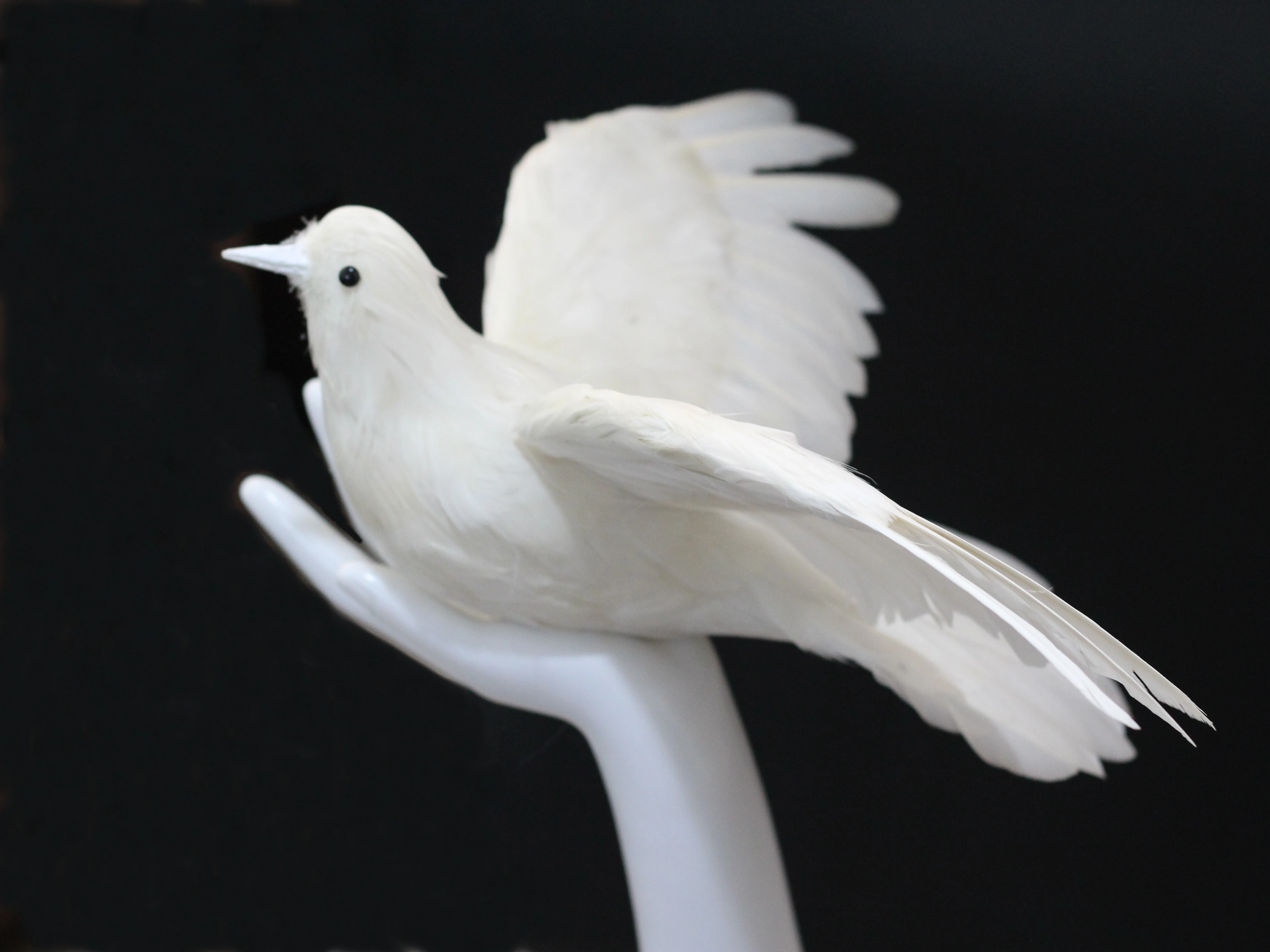 

Креативное украшение голубя с имитацией перьев, украшение для дома и свадьбы, реквизит для фотосъемки голубя мира