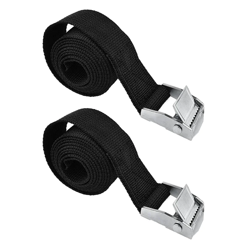 

2PCS Lashing Straps with Buckles Adjustable, Up to 600Lbs, Tie Down for Motorcycle, Cargo, Trucks, Trailer, Luggage